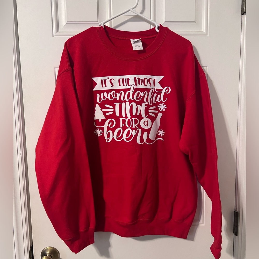 It’s the most wonderful time for a beer Christmas sweatshirt